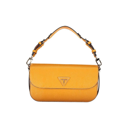 Guess Jeans Orange Polyethylene Handbag Guess Jeans Goldenrod