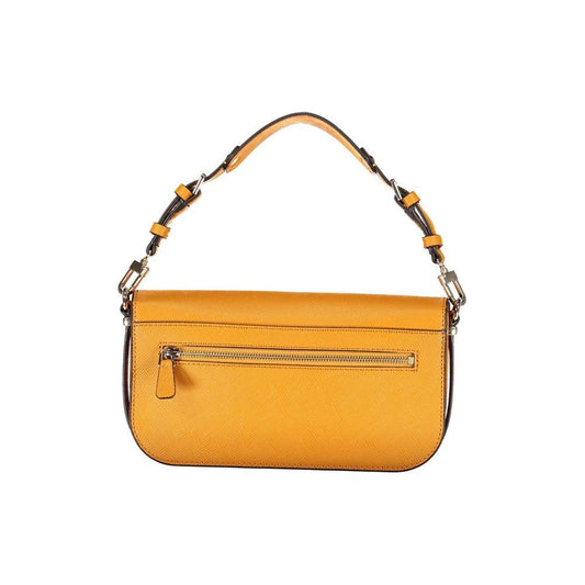 Guess Jeans Orange Polyethylene Handbag Guess Jeans Goldenrod