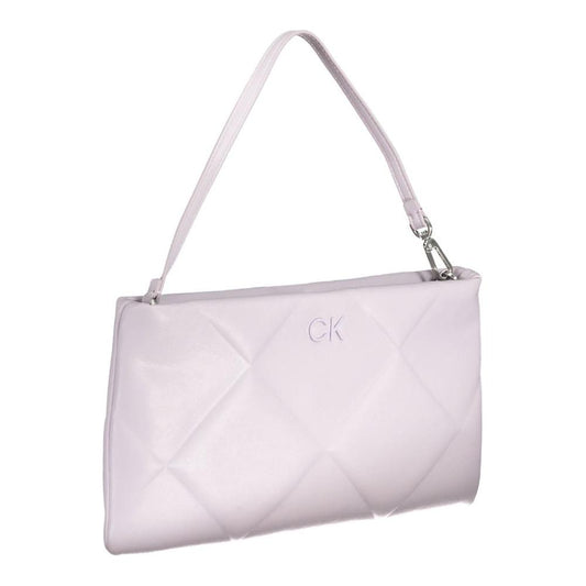 Calvin Klein Purple Polyester Handbag Calvin Klein Light Gray