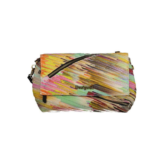 Desigual Yellow Polyester Handbag Desigual Dark Khaki