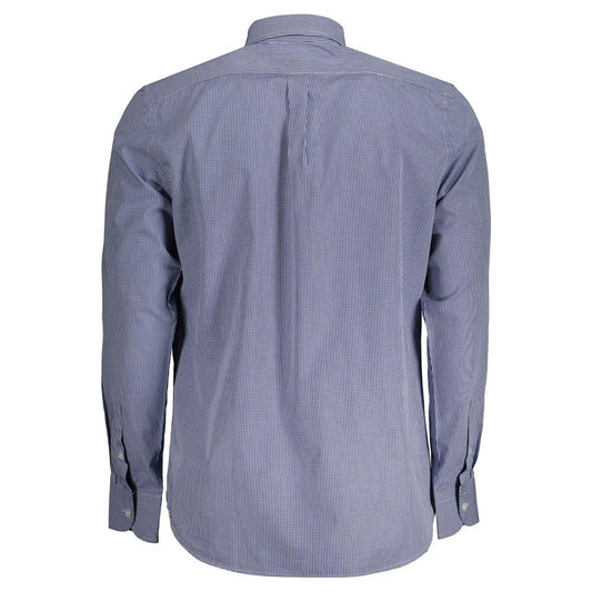 Harmont & Blaine Blue Cotton Shirt Harmont & Blaine Light Slate Gray