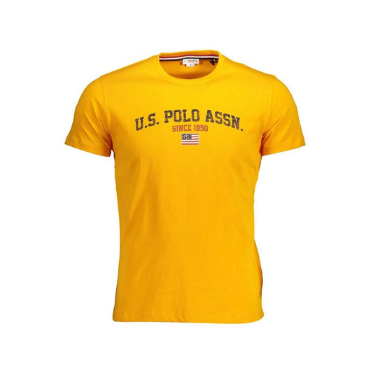 U.S. POLO ASSN. Orange Cotton Men T-Shirt U.S. POLO ASSN. Orange