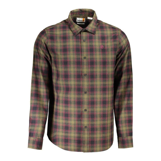 Timberland Green Cotton Shirt Timberland Dim Gray