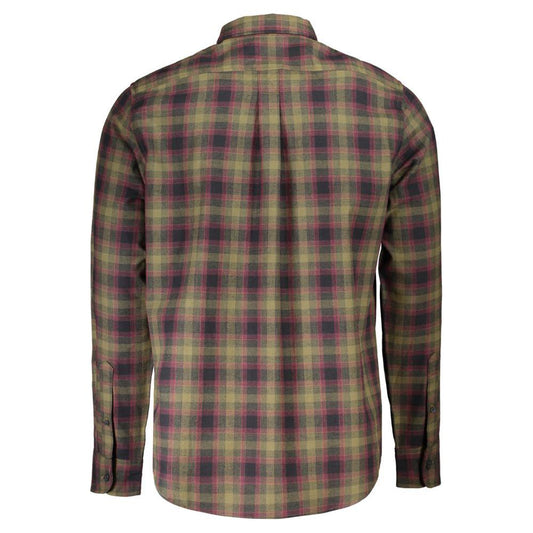 Timberland Green Cotton Shirt Timberland Dim Gray
