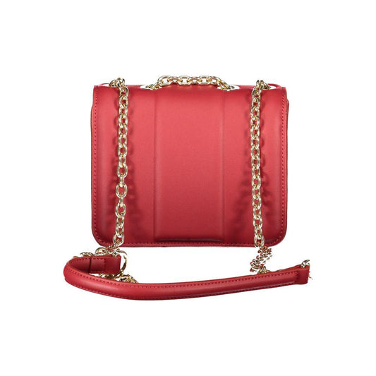 Valentino Bags Red Polyethylene Women Handbag Valentino Bags Maroon