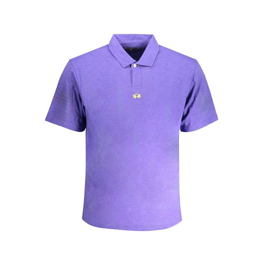 La Martina Purple Cotton Polo Shirt La Martina Medium Purple