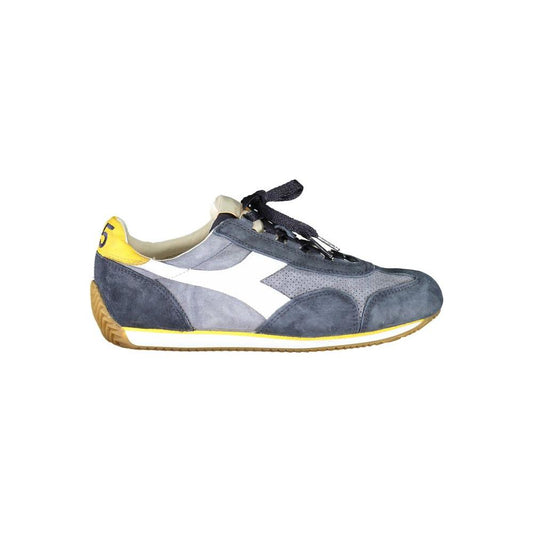 Diadora Blue Leather Women Sneaker Diadora Slate Gray