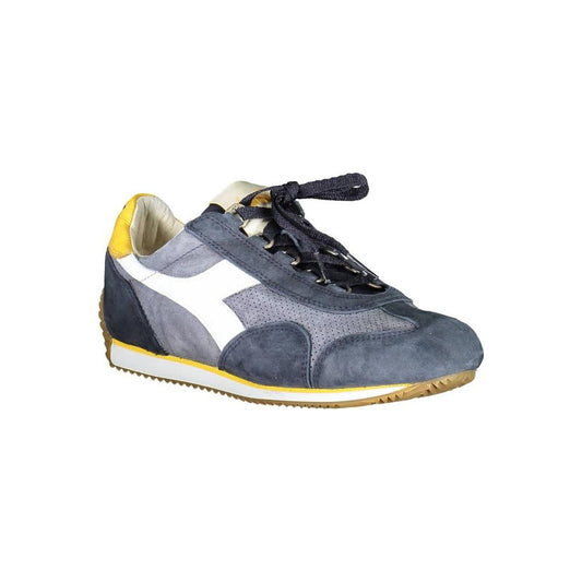 Diadora Blue Leather Women Sneaker Diadora Dim Gray