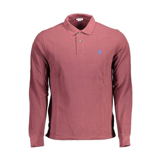 U.S. POLO ASSN. Purple Cotton Men Polo Shirt U.S. POLO ASSN. Maroon