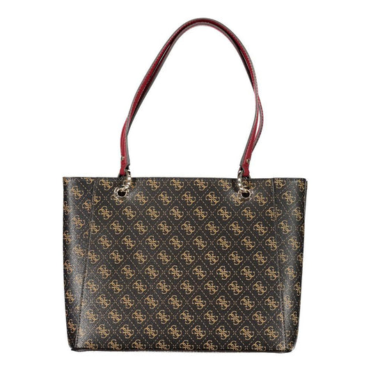 Guess Jeans Brown Polyethylene Handbag Guess Jeans Dark Slate Gray