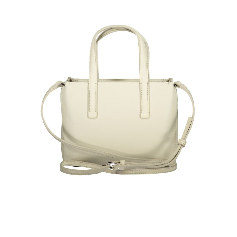 Front view with bag zipped and handles upright.