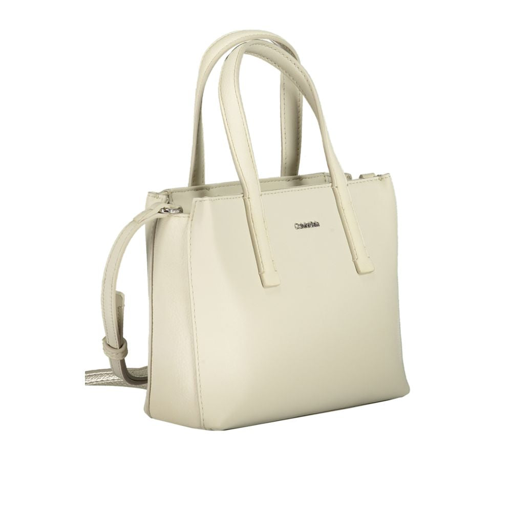 Front view with bag zipped and handles upright.