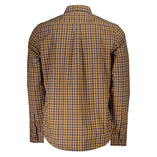 Timberland Yellow Cotton Shirt Timberland Dim Gray