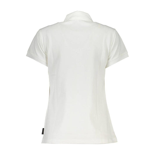 North Sails White Cotton Women Polo Shirt North Sails Beige