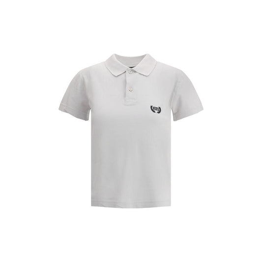 Balenciaga Logoed Polo Shirt Balenciaga Light Gray