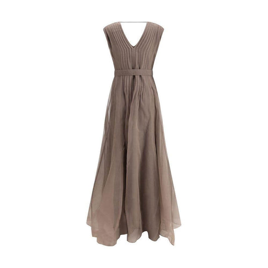 Brunello Cucinelli Silk Long Dress BR-MF940A5336C2925-L