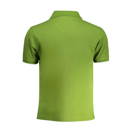 La Martina Green Cotton Polo Shirt La Martina Olive Drab