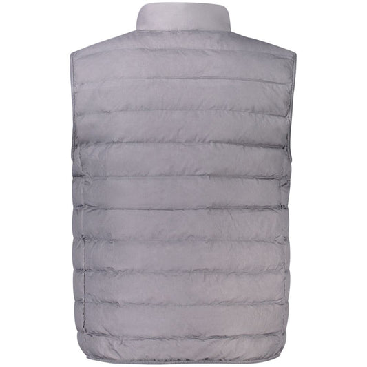 Calvin Klein Gray Polyamide Men Jacket Calvin Klein Dark Gray