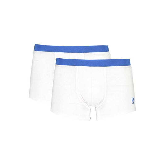North Sails White Cotton Underwear North Sails Steel Blue