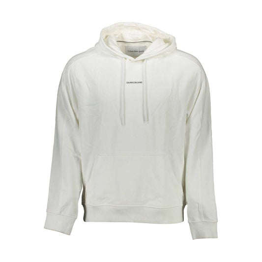Calvin Klein White Cotton Men Sweater Calvin Klein Light Gray