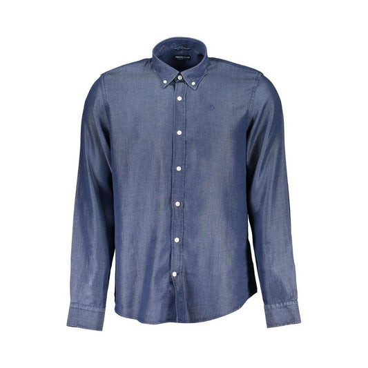 North Sails Blue Lyocell Shirt North Sails Dim Gray