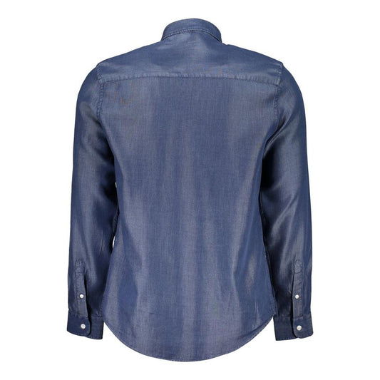 North Sails Blue Lyocell Shirt North Sails Dim Gray