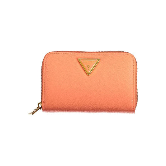Guess Jeans Orange Polyethylene Wallet Guess Jeans Dark Salmon