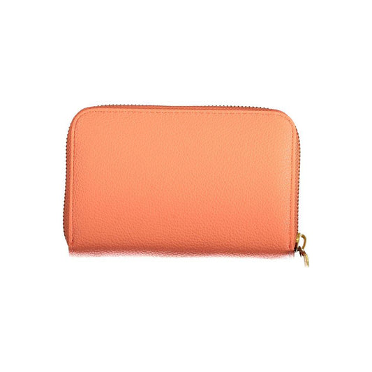 Guess Jeans Orange Polyethylene Wallet Guess Jeans Salmon