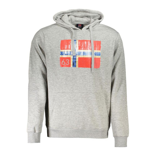 Norway 1963 Gray Cotton Men Sweater Norway 1963 Gray