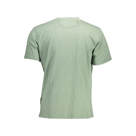 La Martina Green Cotton Men T-Shirt La Martina Dark Gray