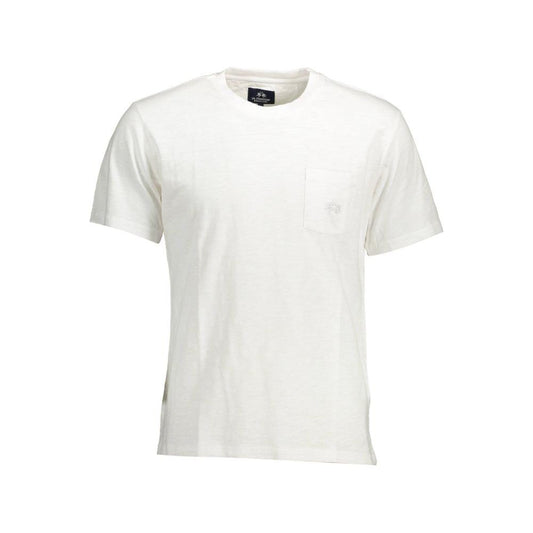La Martina White Cotton Men T-Shirt La Martina Beige