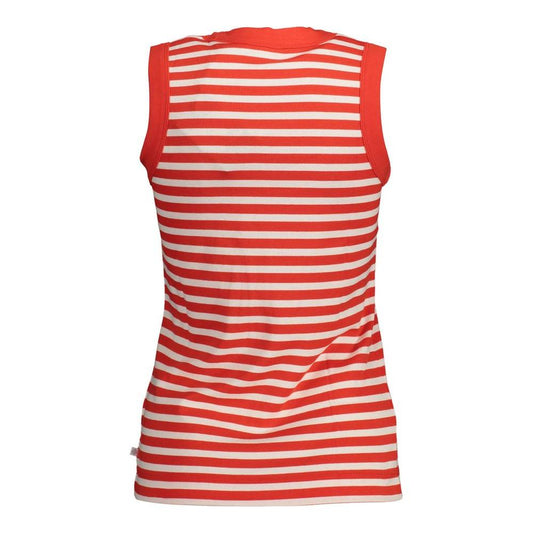 Gant Red Cotton Women Top Gant Light Gray