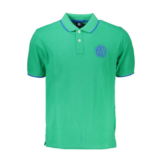 North Sails Green Cotton Polo Shirt North Sails Medium Sea Green