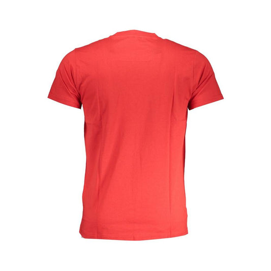 Cavalli Class Red Cotton T-Shirt Cavalli Class Tomato