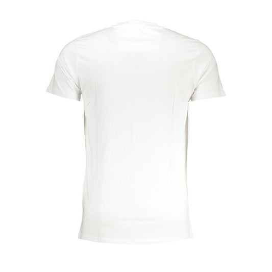 Cavalli Class White Cotton T-Shirt Cavalli Class White Smoke