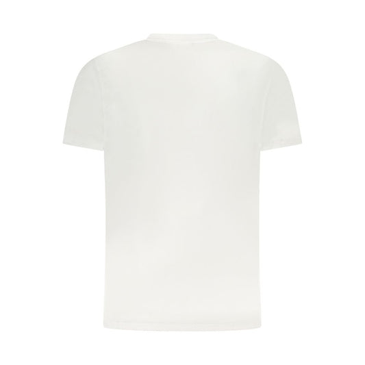 Cavalli Class White Cotton Men T-Shirt Cavalli Class Beige