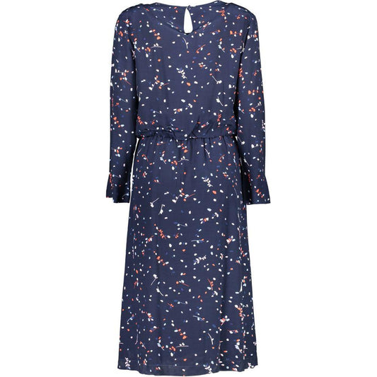 Gant Blue Viscose Women Dress Gant Dark Slate Gray