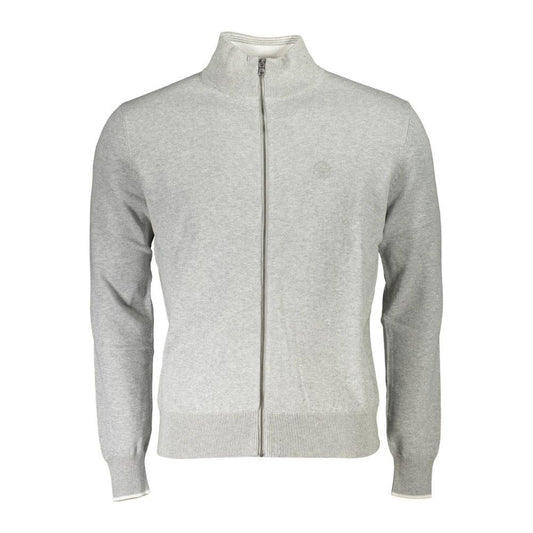 North Sails Gray Cotton Men Sweater North Sails Gray