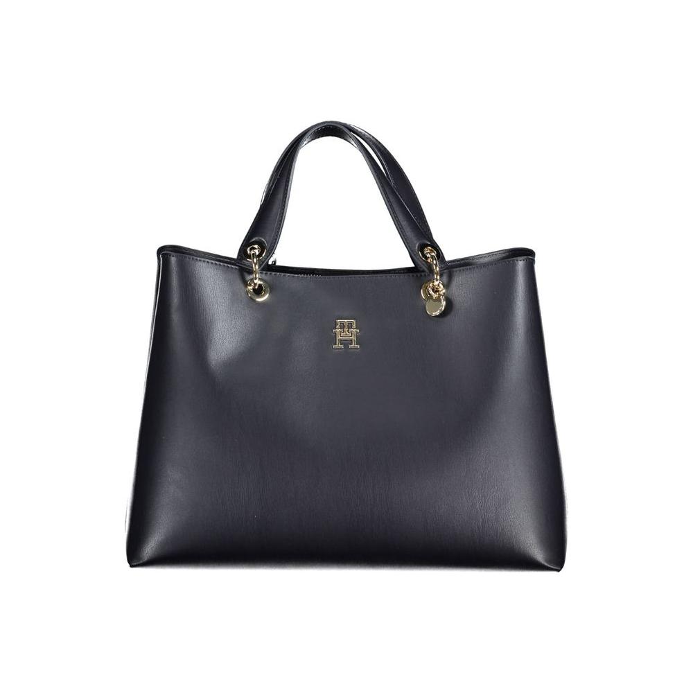 Front view with bag zipped and handles upright.
