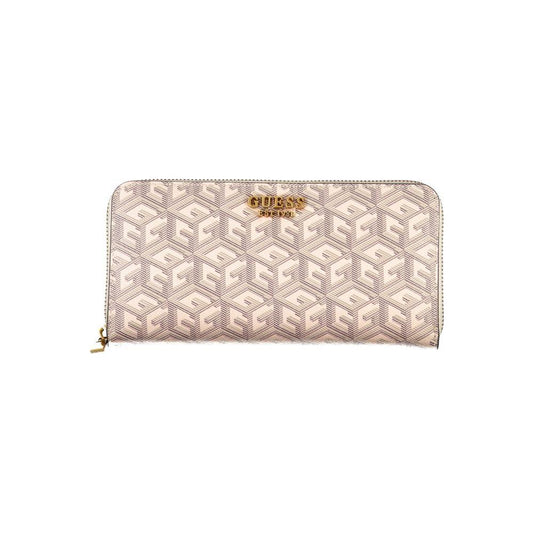 Guess Jeans Chic Beige Multi-Compartment Wallet Guess Jeans Light Gray