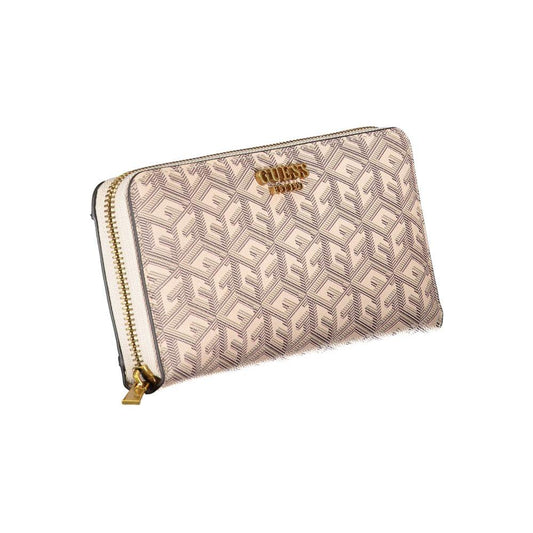 Guess Jeans Chic Beige Multi-Compartment Wallet Guess Jeans Gray