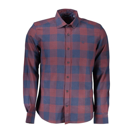 North Sails Red Cotton Men Shirt North Sails Dim Gray