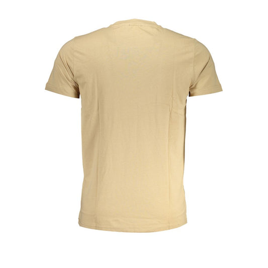 Cavalli Class Beige Cotton T-Shirt Cavalli Class Tan