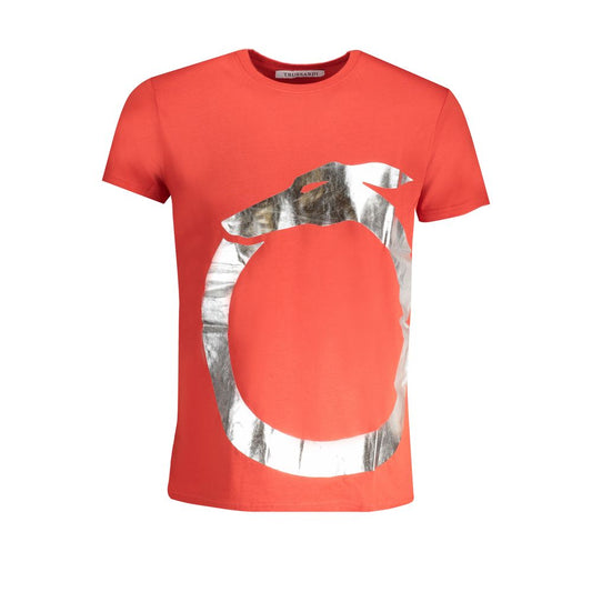 Trussardi Red Cotton T-Shirt Trussardi Tomato