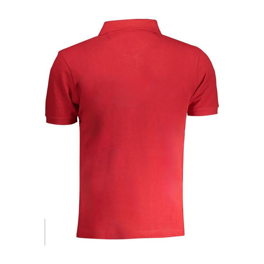 La Martina Red Cotton Polo Shirt La Martina Firebrick