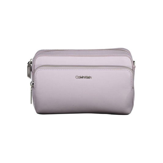 Calvin Klein Purple Polyester Handbag Calvin Klein Gray