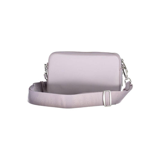 Calvin Klein Purple Polyester Handbag Calvin Klein Gray
