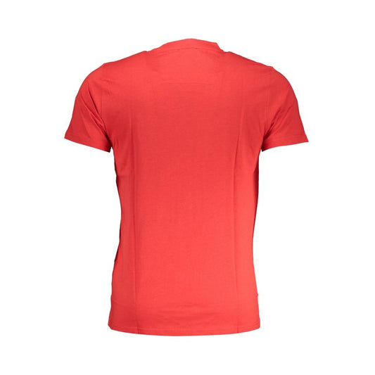 Cavalli Class Red Cotton T-Shirt Cavalli Class Tomato