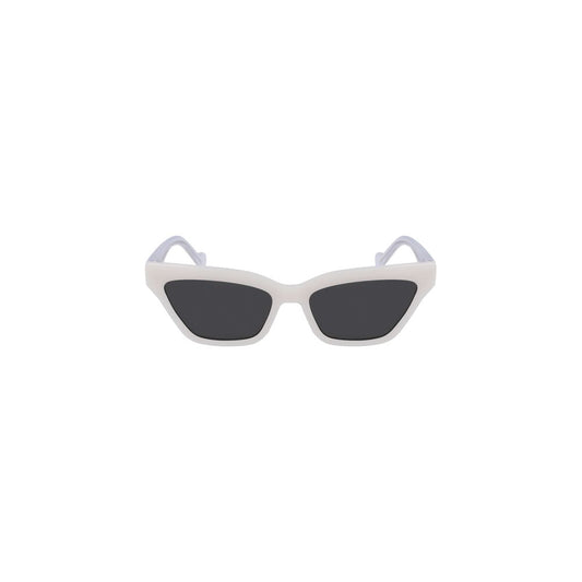 Liu Jo White Injected Women Sunglass Liu Jo Dark Slate Gray