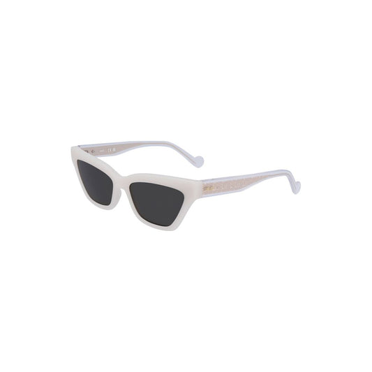 Liu Jo White Injected Women Sunglass Liu Jo Dark Slate Gray